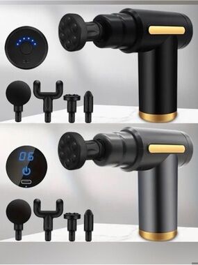 Silver Massage Gun with 4 special heads - 200$ in Amazon